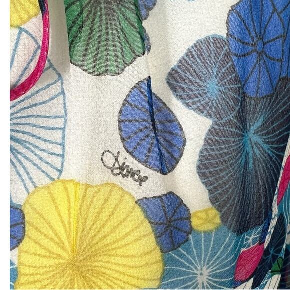 Diane von Furstenberg DVF Emelia Floral Print Dolman Sleeve Silk Blouse Size S - Picture 7 of 11